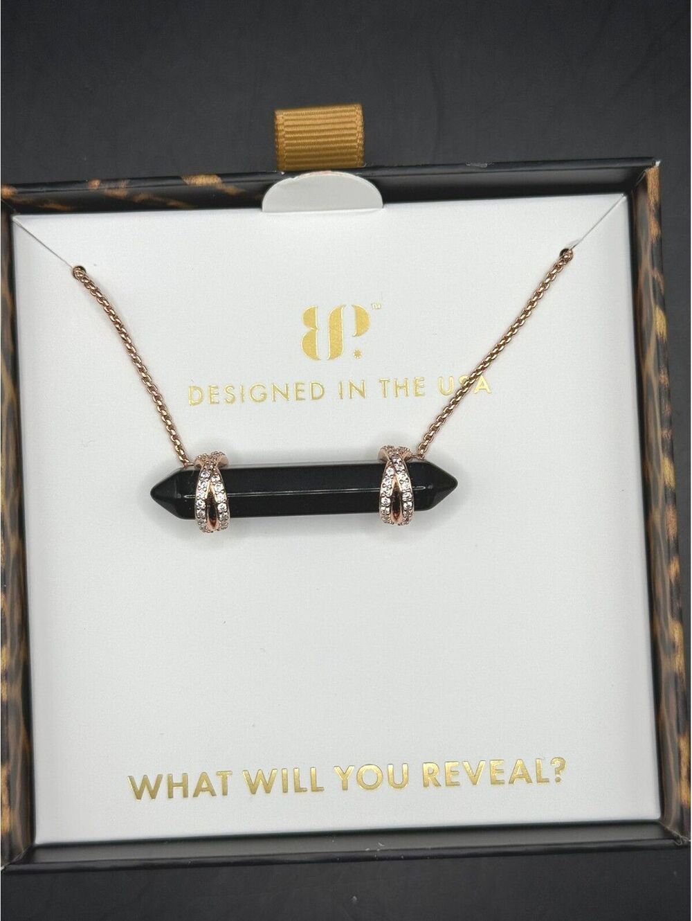 Bomb Party Untamed Killer Instinct Black Onyx Necklace